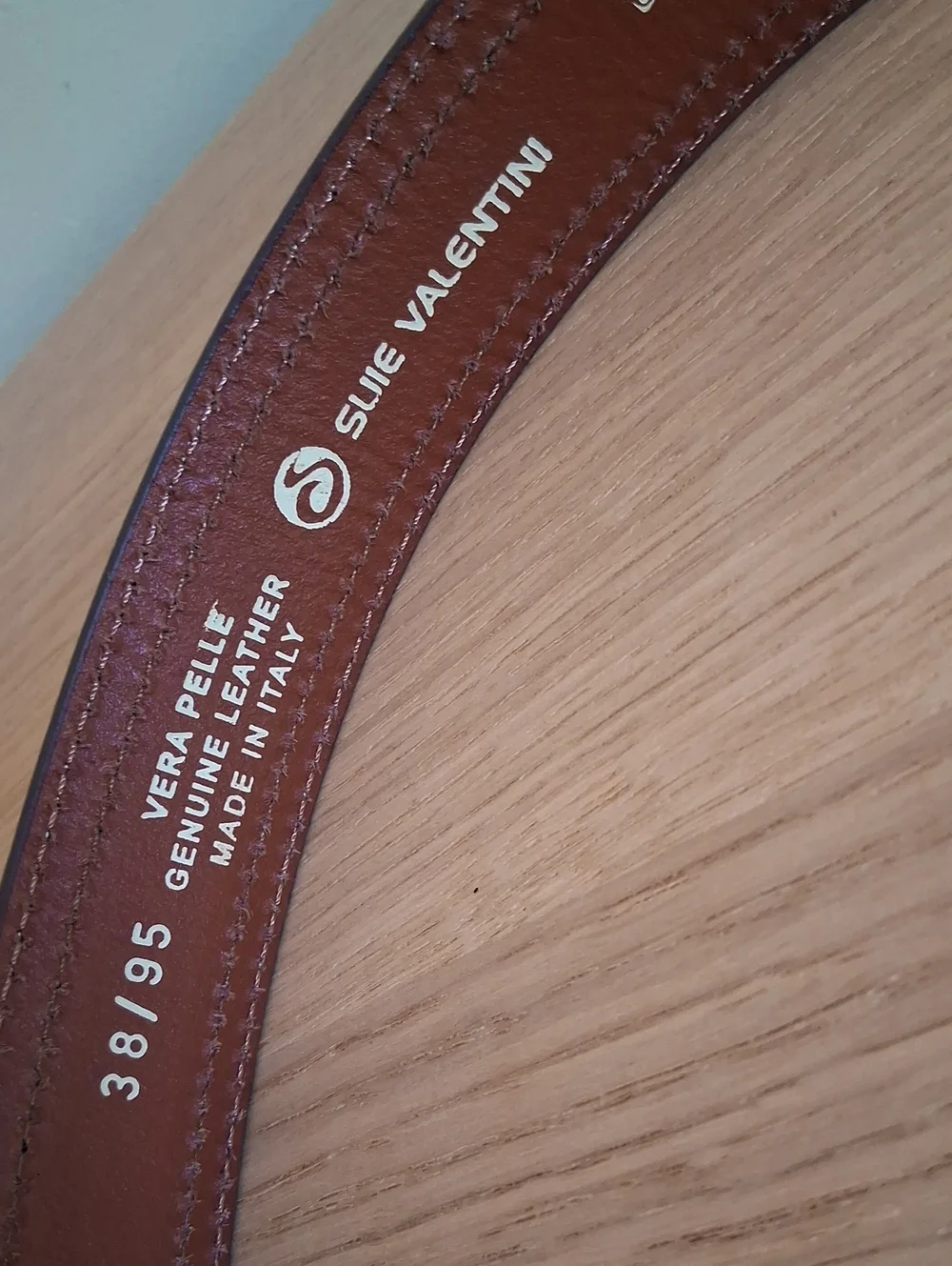 NWT Mens Italian Belt in Rich Espresso Suede Silver Tone Buckle